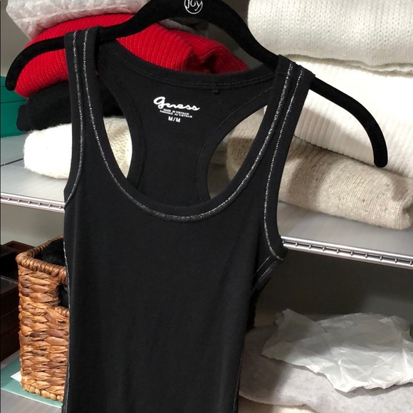 Guess razor back black tank medium - Picture 1 of 6